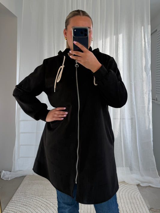 Wildleder Jäckchen in Schwarz