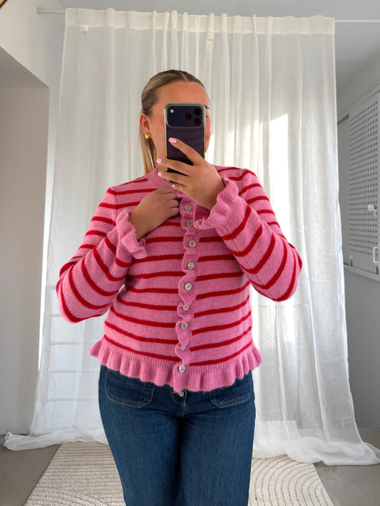 Mila Cardigan in Rosa Rot