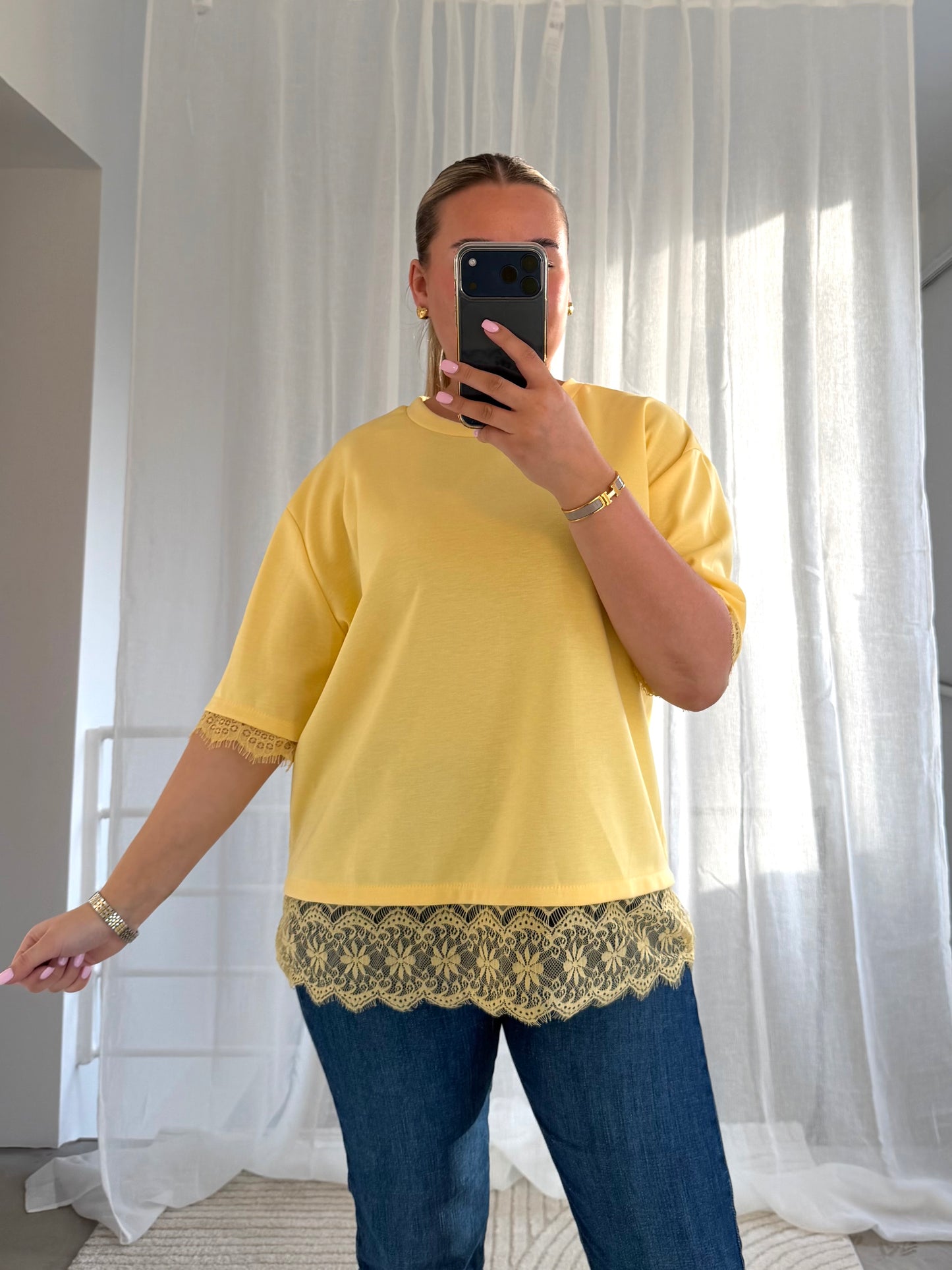 Butterstoff Shirt Gelb