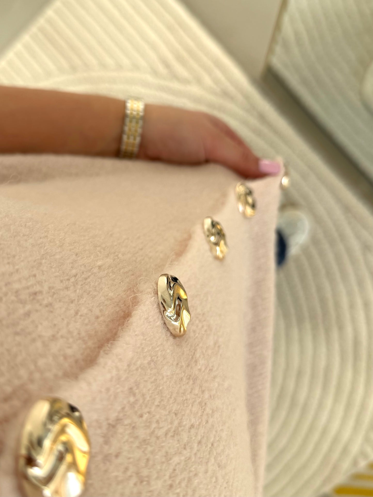 Hannah Cardigan in Puderrosa