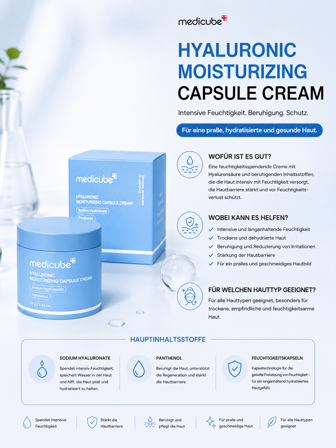 Medicube HYALURONIC MOISTURIZING CREAM