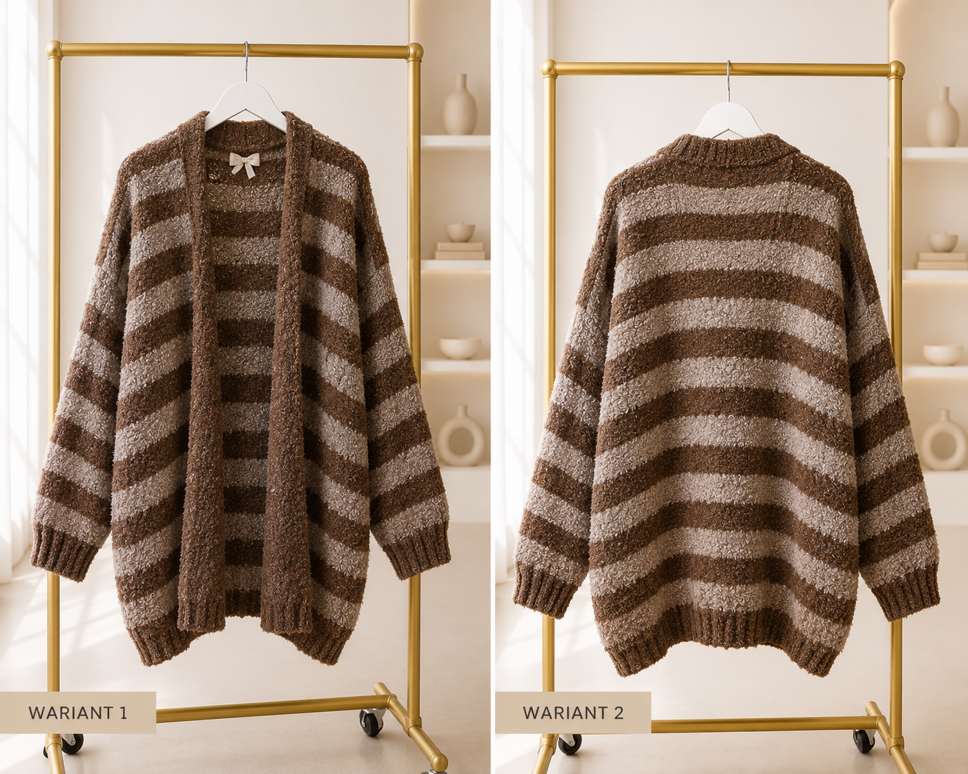 Kuscheliger Bouclé Cardigan Versch.Farben