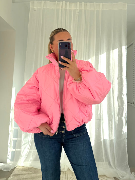 Pufferjacke in Rosa