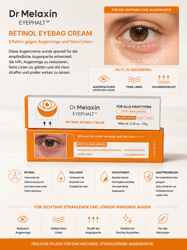 Dr. Melaxin Retinol Eyebag Cream, Alle Hauttypen