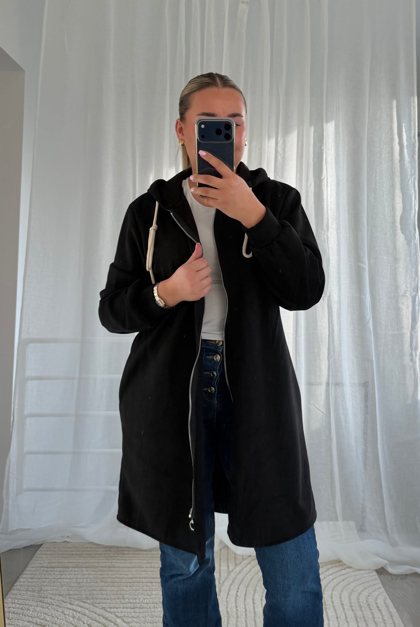 Wildleder Jäckchen in Schwarz