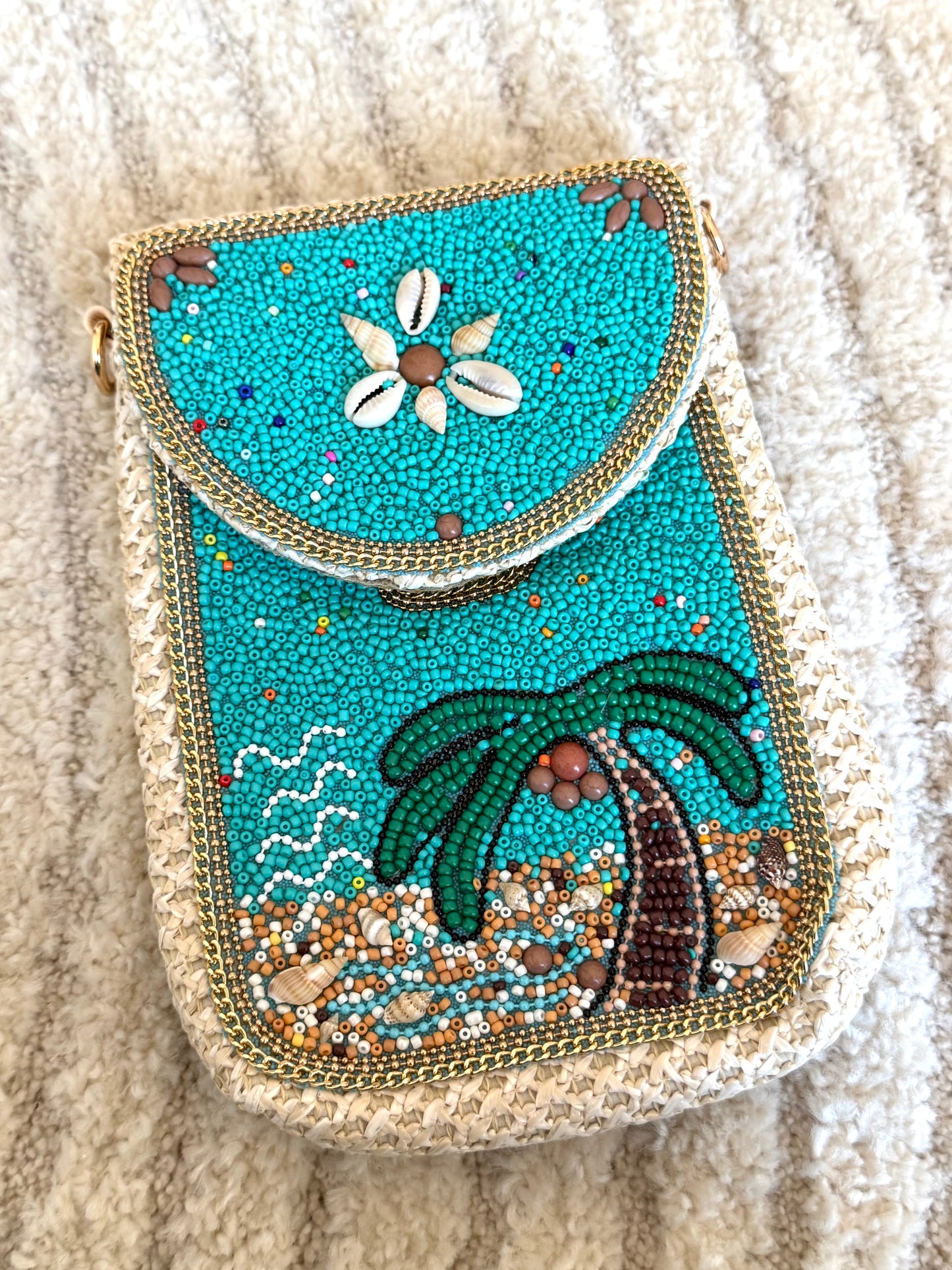 Boho Beach Bag - Palm Edition