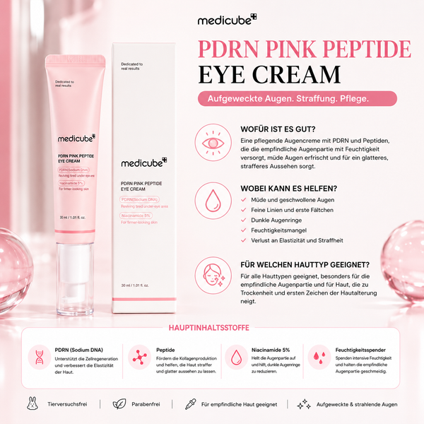 medicube -
PDRN PINK PEPTIDE
EYE CREAM