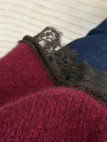 Oberteil Mira mit Brauner Spitze