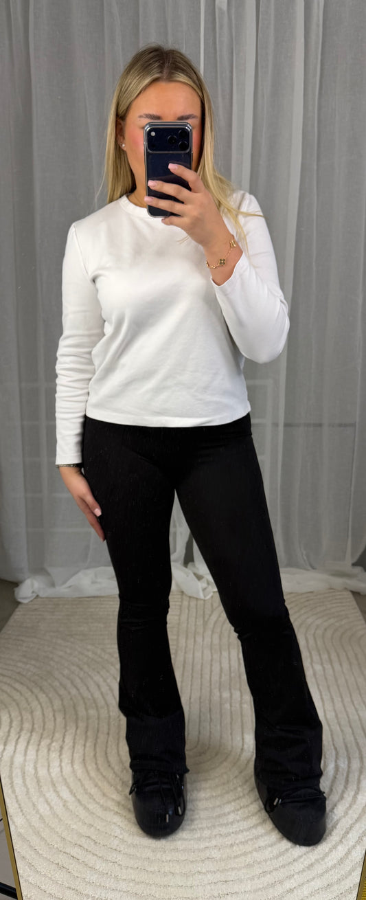 Schlaghosen Leggings in Schwarz