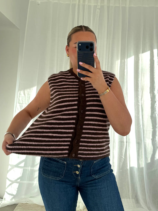 Ciccy Cardigan in Braun Rosa