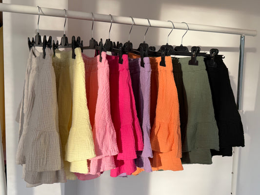 Musselin Hosenröcke - Versch. Farben