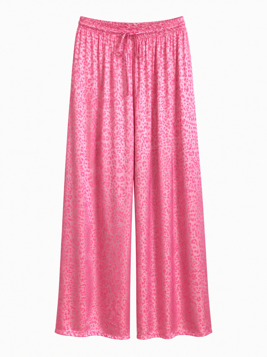 Leo Satin Hose Pink
