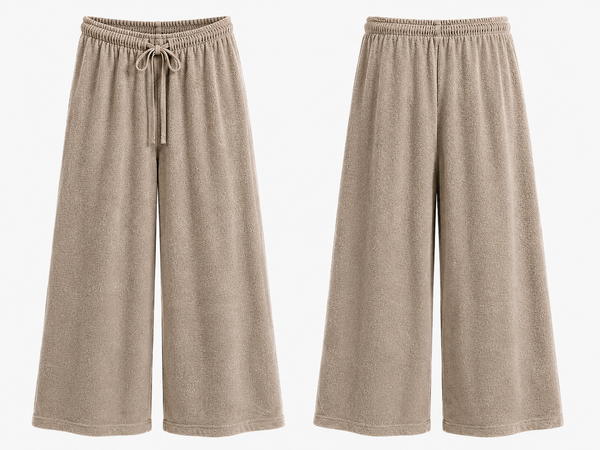 Frottee Hose Mila taupe