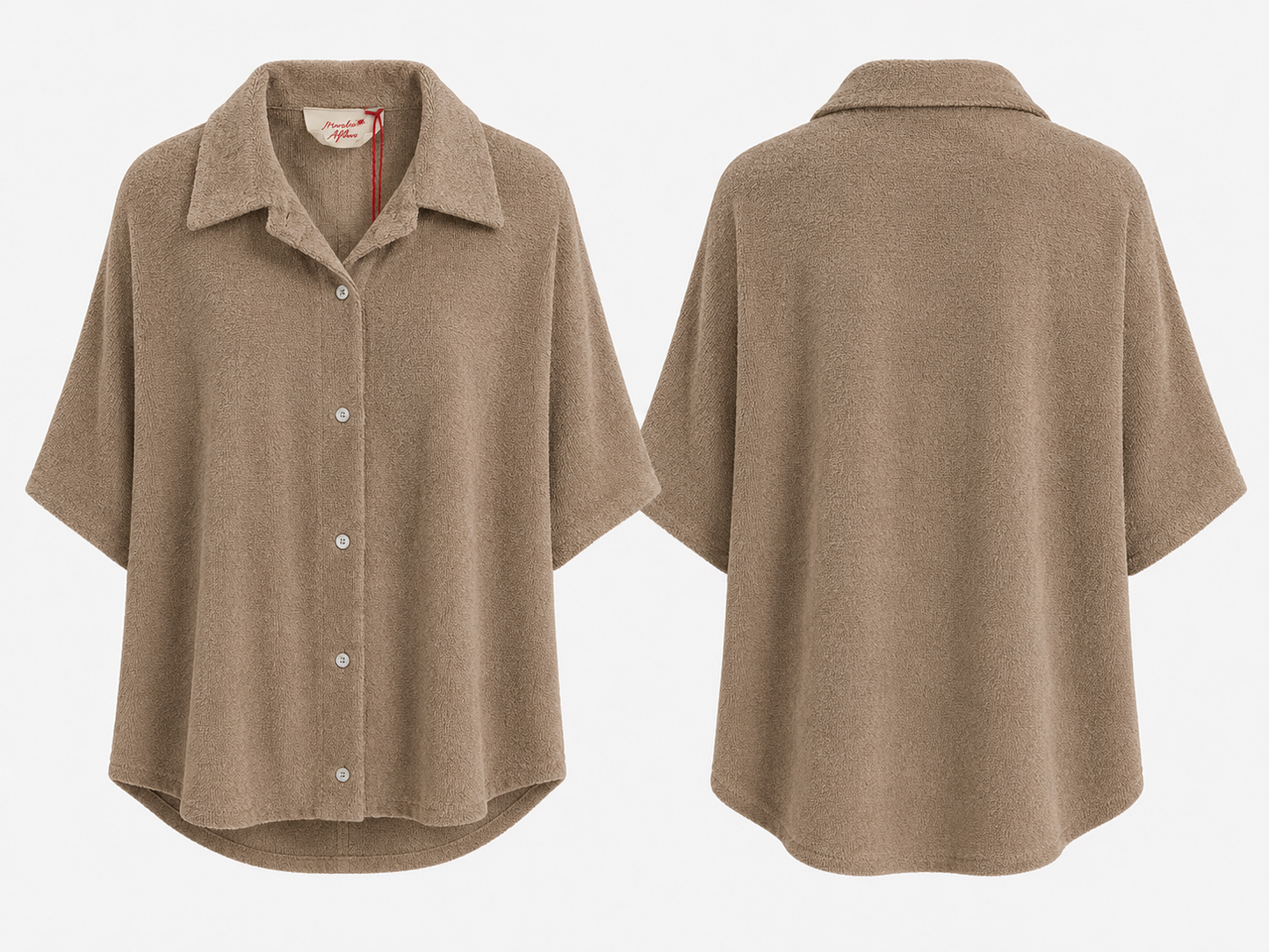Frottee Bluse Mila Braun