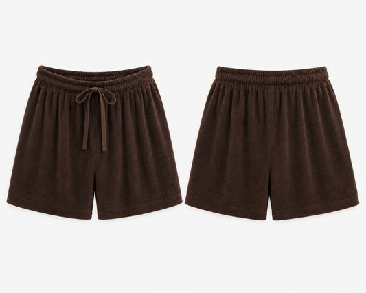 Mila Shorts Frottee Braun