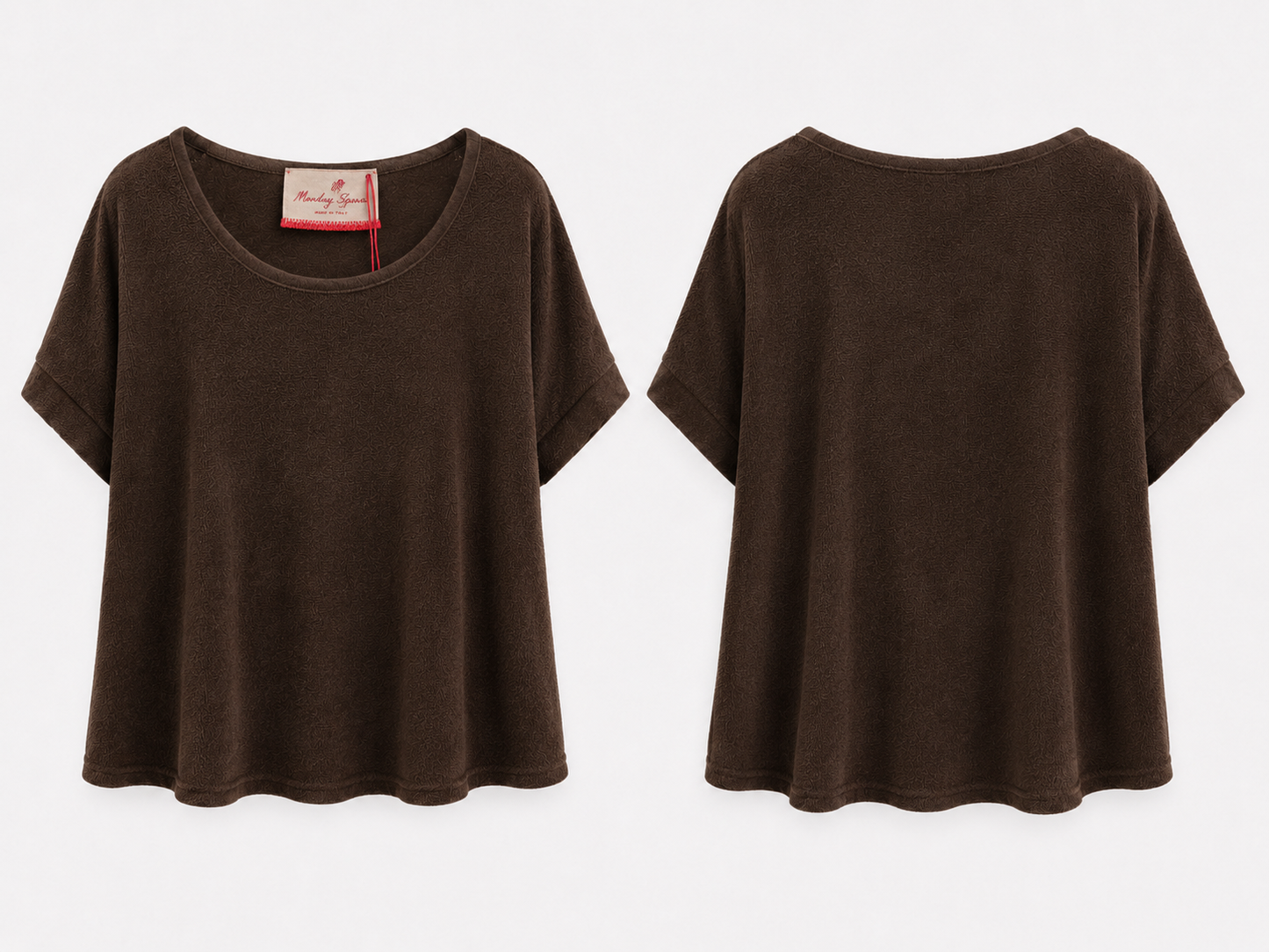 Shirt Frottee Mila braun