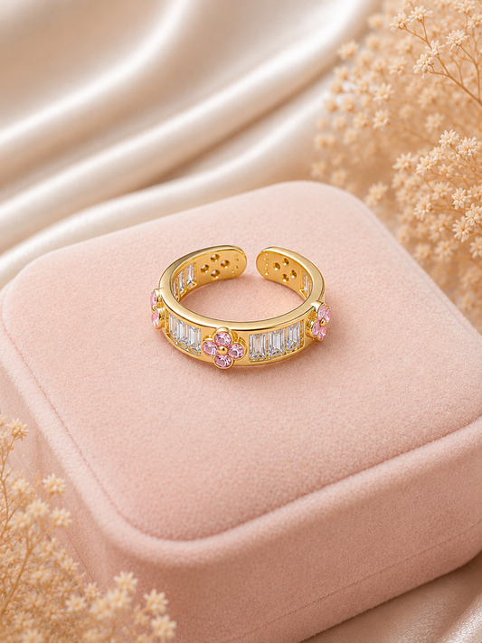 Rosé Blossom Ring