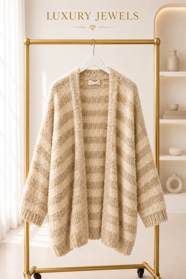 Kuscheliger Bouclé Cardigan Versch.Farben