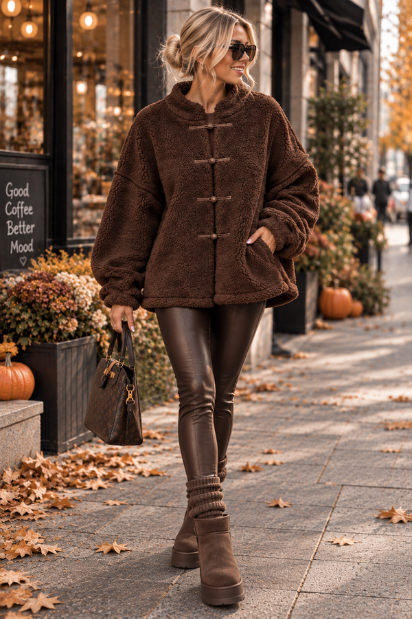Teddy Jacke Oversize