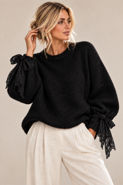 Bella Pullover mit Röschenärmel