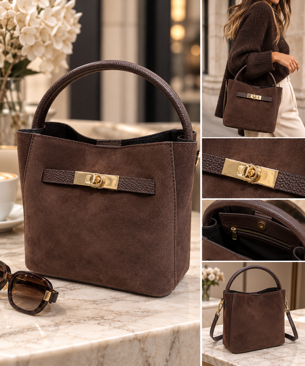 Cora Wildleder Handtasche